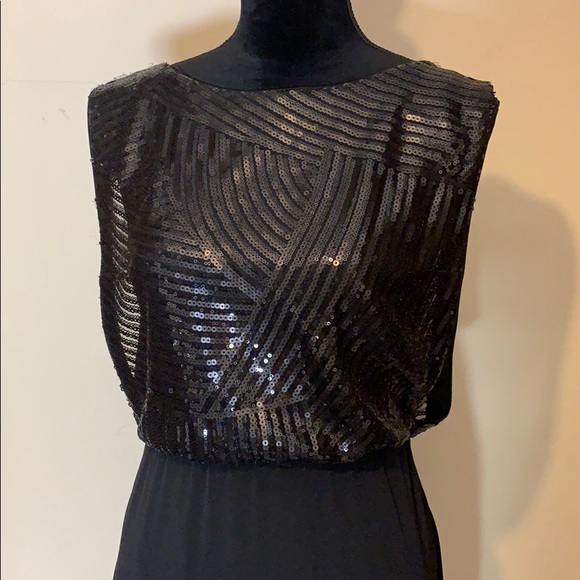 Calvin Klein black sequinned semiformal dress, 8 - Picture 3 of 8